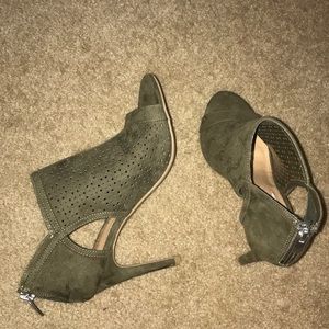 olive green heels